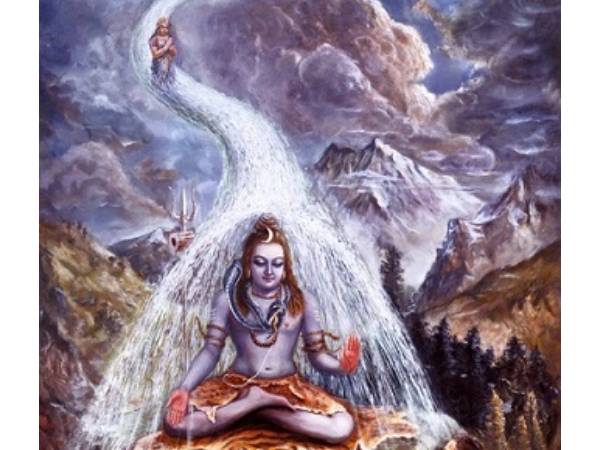 சிவனின் தலையில் கங்கா தேவி இடம் பெற்ற தருணம்