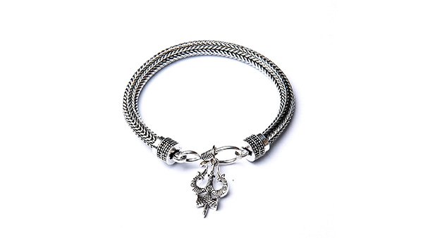 ஆண்கள் மற்றும் பெண்களுக்கு WC_ திரிசூல் காப்பு, ஆண்களுக்கான செயின் ஸ்டைல் கடா