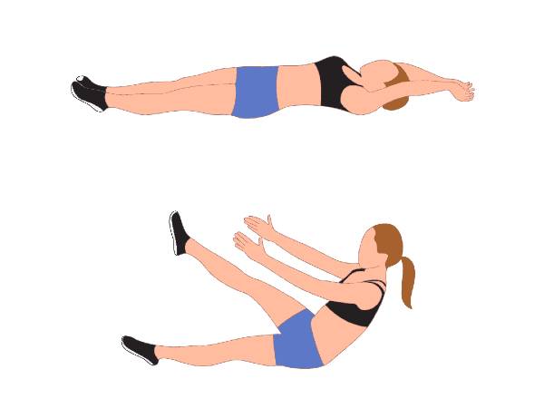 4. ஒற்றைக் கால் ஜாக்நைஃப் (Single leg Jackknife)