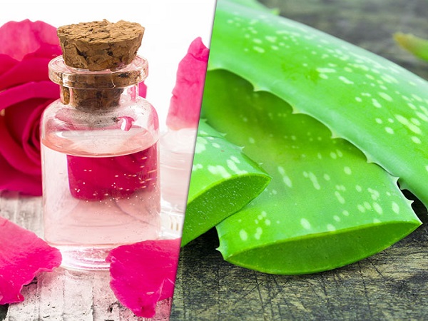 கற்றாழை ஜெல் மற்றும் ரோஸ் வாட்டர் ஃபேஸ் பேக்