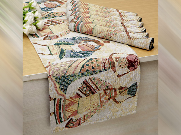 HOKIPO Dining Placemats with Runner 