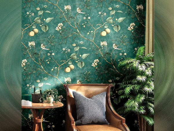 Green Cherry Self Adhesive Wallpaper