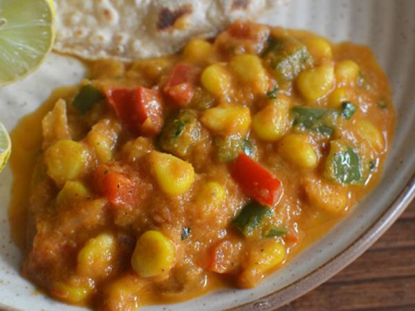 Corn Capsicum Gravy Recipe In Tamil