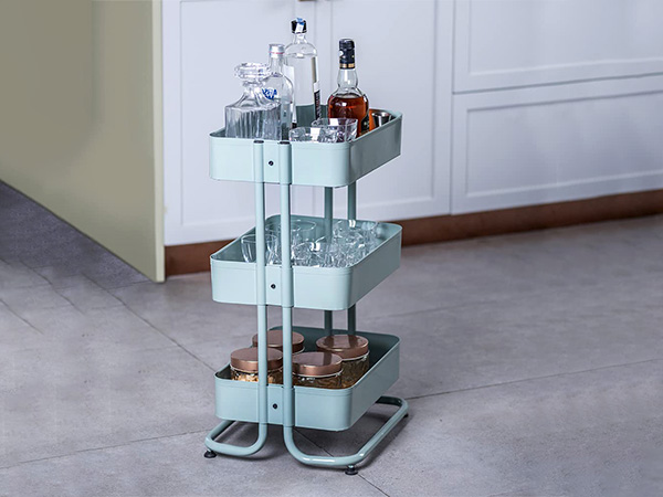 3 Tier Mild Steel Stationary Multipurpose Storage Organizer 3 Tier Mild Steel Stationary Multipurpose Storage Organizer