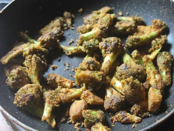 Broccoli Besan Sabzi Recipe In Tamil