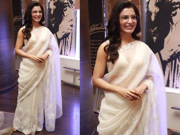 ஐவரி புடவை