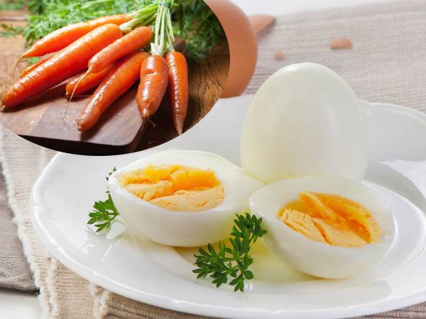 முட்டை, கேரட் மற்றும் தேன்