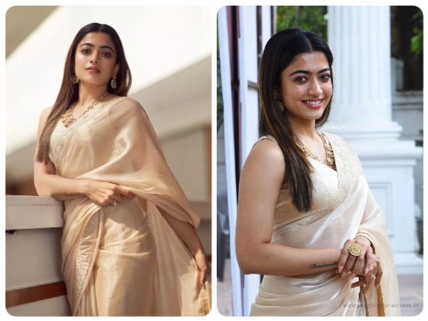Birthday Special: Best Saree Looks Of Rashmika Mandanna 