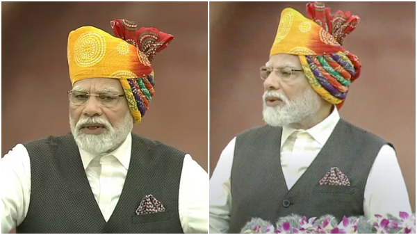 Independence Day 2023: PM Modi wears Rajasthani-style turban On Independence Day 2023