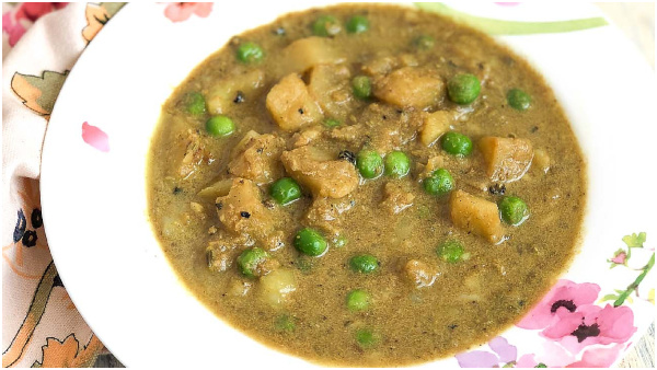 Potato Peas Gravy Recipe In Tamil
