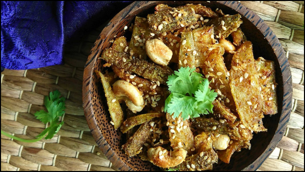 Karela Cashew Varuval Recipe