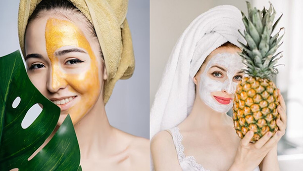 Homemade pineapple face masks for glowing skin In Tamil 