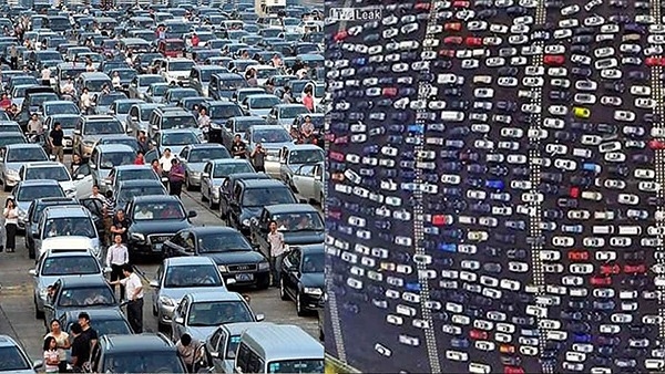 The Longest Traffic Jam in History Which Lasted 12 Days in Tamil
