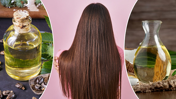 How does mixing castor oil with coconut oil help in hair growth in tamil 