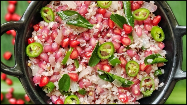 Pomegranate Poriyal: How To Make a Pomegranate Poriyal Recipe
