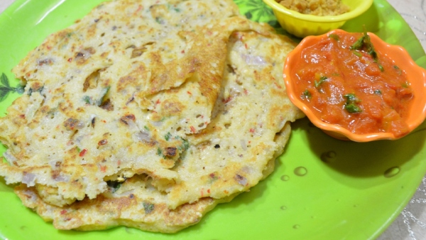 Peanut Dosa With Kara Chutney How To Make a Peanut Dosa With Kara Chutney Recipe