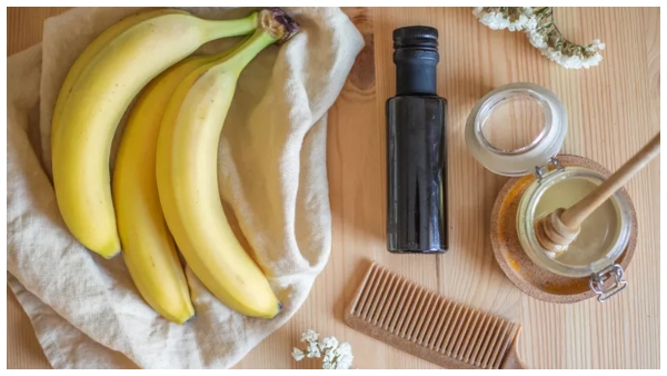 Banana hair Mask for dry hair summer beauty tips