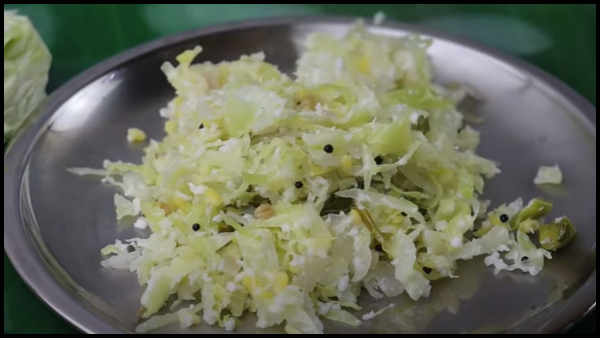Cabbage Poriyal How To Make a Cabbage Poriyal Recipe