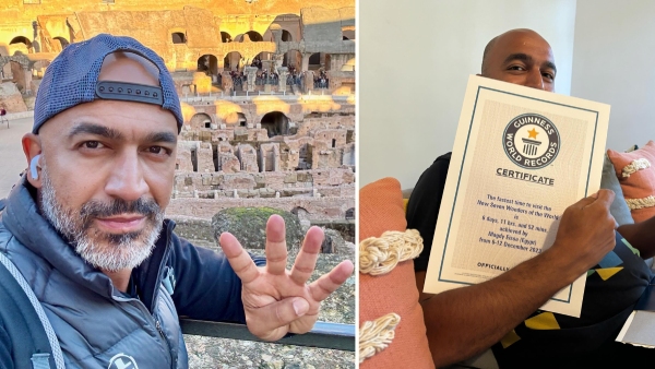 Egyptian Man Visits All 7 Wonders of the World in Less Than a Week