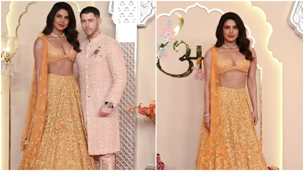 Priyanka Chopra In Tarun Tahiliani at Anant Ambani Radhika Merchant s Wedding