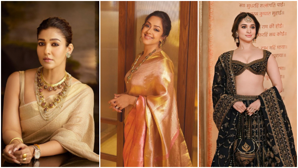 South Actresses Traditional Look at Anant Ambani and Radhika Merchant s Wedding