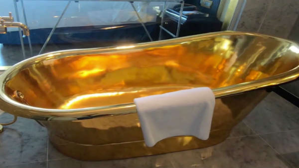 World s Only Hotel Where Everything Covered With Gold