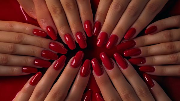 Elevate Confidence with Red Nails