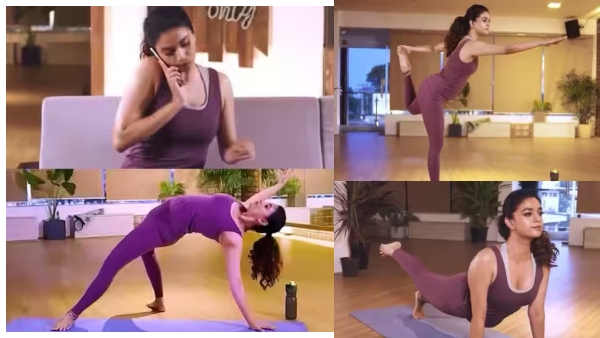 actress Keerthy Suresh yoga poses and diet secret