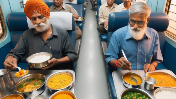 Indian Train Which Offers Free Food to the Passengers in Tamil