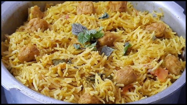 Lunchbox Recipe How To Make a Meal maker Rice Recipe