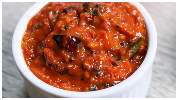 Andhra Style Tomato Pachadi How To Make Tasty Thakkali Pachadi Recipe