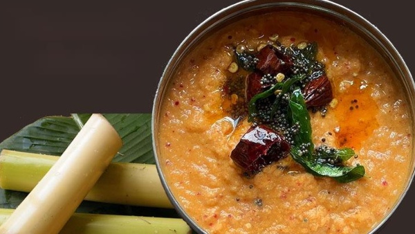 Banana Stem Chutney How To Make A Vazhaithandu Chutney Recipe