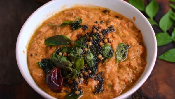 Tomato Coconut Chutney How To Make a Thakkali Thengai Chutney