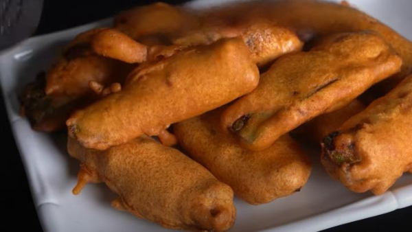 Capsicum Bajji How To Make a Potato Masala Stuffed Capsicum Bajji
