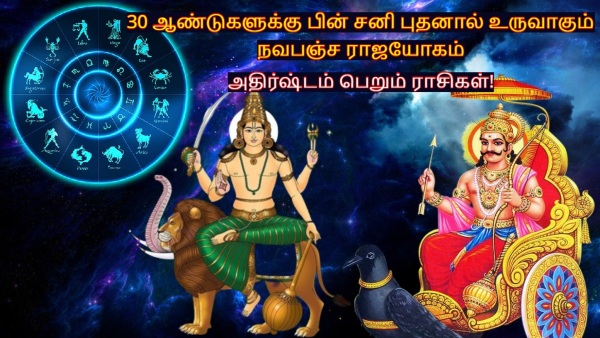 Saturn Mercury Make Navpancham Rajyog 2025 These Zodiac Signs Get More Profit