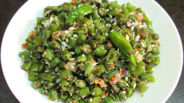 Andhra Style Beans Poriyal Recipe How to Make Andhra Style Beans Poriyal