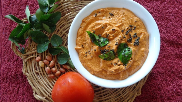 Groundnut Tomato Chutney How To Make a Verkadalai Thakkali Chutney