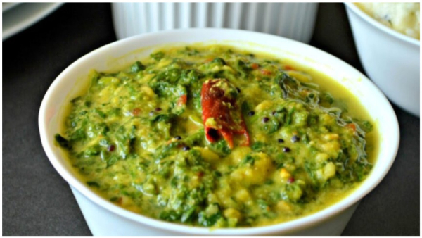 Malabar Keerai Kootu Recipe How to Make Malabar Keerai Kootu