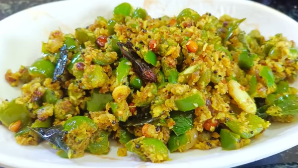 Capsicum Poriyal How To Make a Kudaimilagai Poriyal Recipe Capsicum Poriyal How To Make a Kudaimilagai Poriyal Recipe