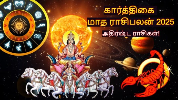 Karthigai Matha Rasi Palan 2025 Sun Transit In Scorpio 2025 Lucky Zodiac Signs