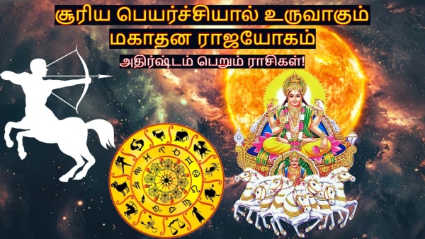 Sun Transit In Sagittarius Make Mahadhan Rajyog 2025 These Zodiac Signs Luck Will Shine