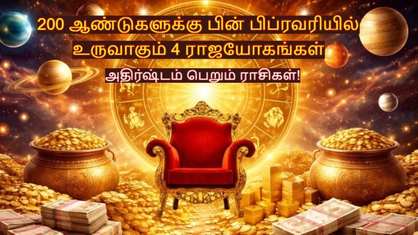 Four Rajyogas Will Form In February 2026 After 200 Years List Of Lucky Zodiac Signs