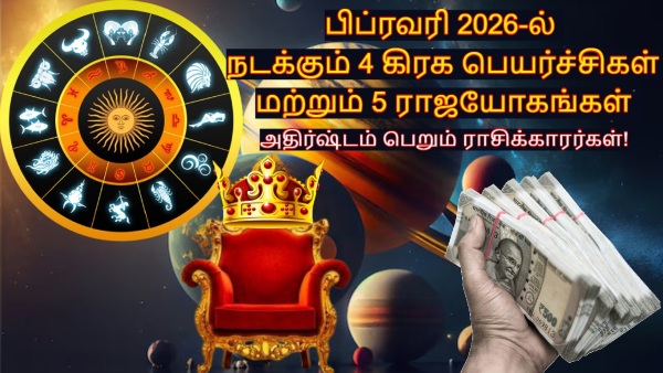 February 2026 Planet Transits And Rajyogas Bring Financial Abundance To These Zodiac Signs