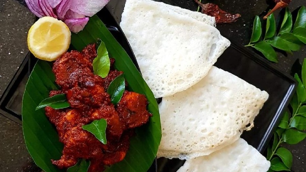 Neer Dosa And Prawn Ghee Roast How To Make a Neer Dosa With Prawn Ghee Roast