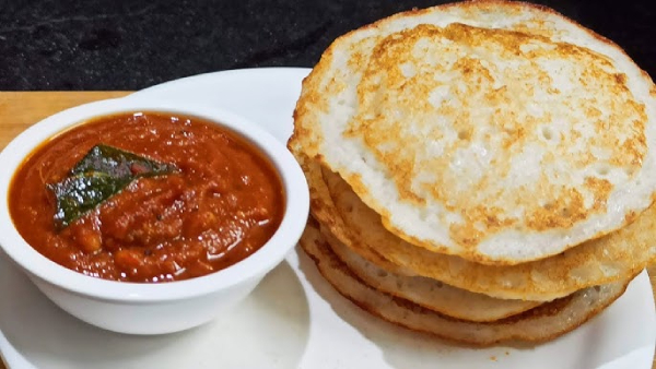 Bun Dosa and Poondu Kara Chutney Recipe How to Make Bun Dosa and Poondu Kara Chutney