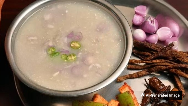 Summer Special Kambu Koozh Recipe How To Make Pearl Millet Porridge