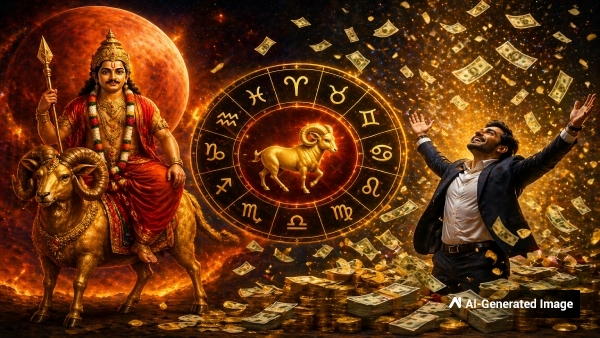 Mars Transit in Aries on May 2026 List of Four Lucky Zodiac Signs