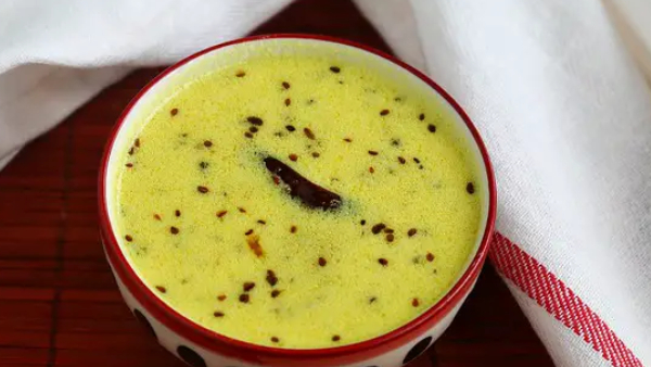 Summer Special Mor Rasam With Vendakkai Chips How To Make Buttermilk Rasam With Ladys Finger Chips