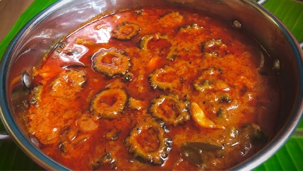 Karnataka Style Pavakkai Puli Kulambu Recipe How to Make Pagarkai Puli Kulambu