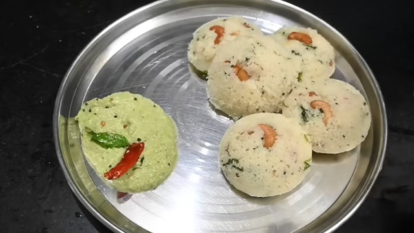 Rava Idli With Malli Chutney How To Make Rava Idly With Coriander Chutney